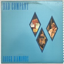 Bad Company Rough Diamonds Vinyl LP 1982 Swan Song 90001-1 Die Cut Club w/ Inner