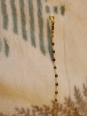 7 1/2 ZOLL ARMBAND.  GELBGOLD ÜBER STERLING