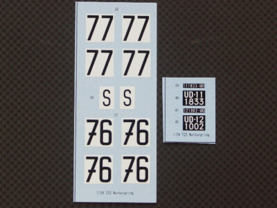 MFH Model Factory Hiro 1/24 TZ2 Nurbrugring #77/76 Ersatzaufkleber SDK-185