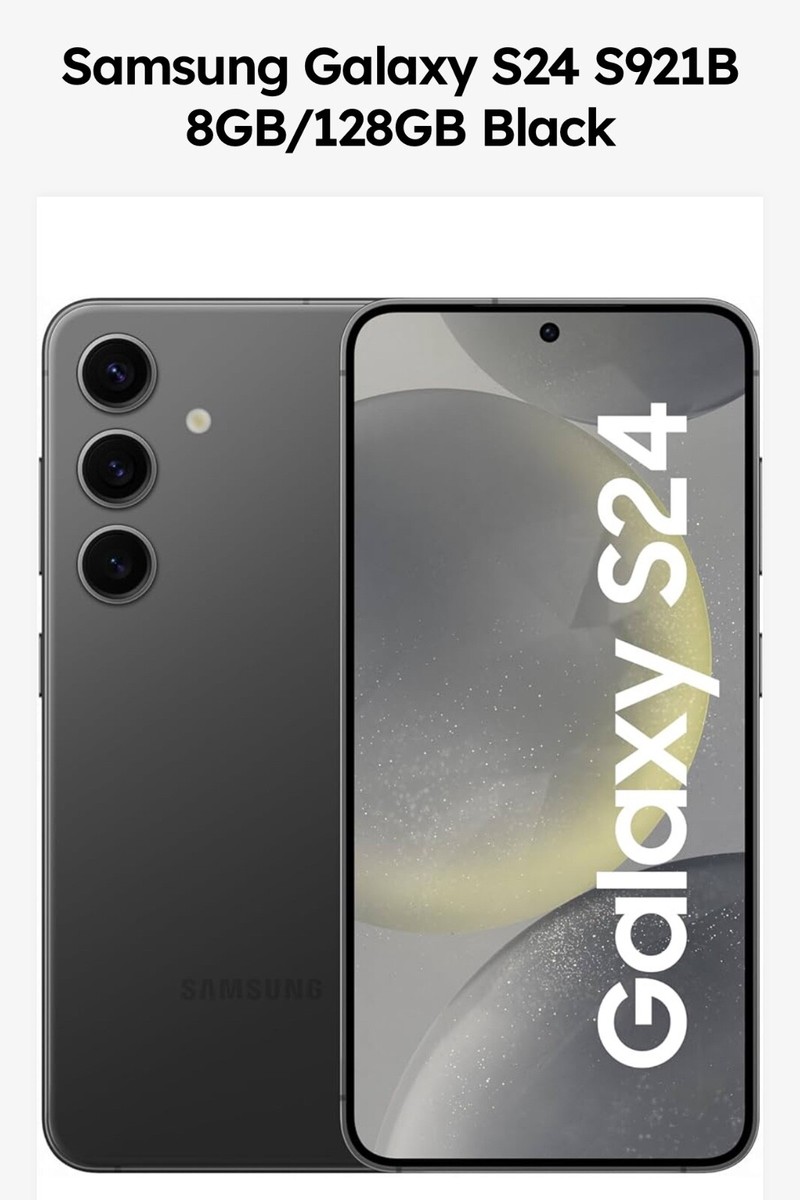 【良品】Samsung｜Galaxy S24 128GB｜SIMフリー Samsung Galaxy S24 - 128 GB - Black (Unlocked) (Dual SIM