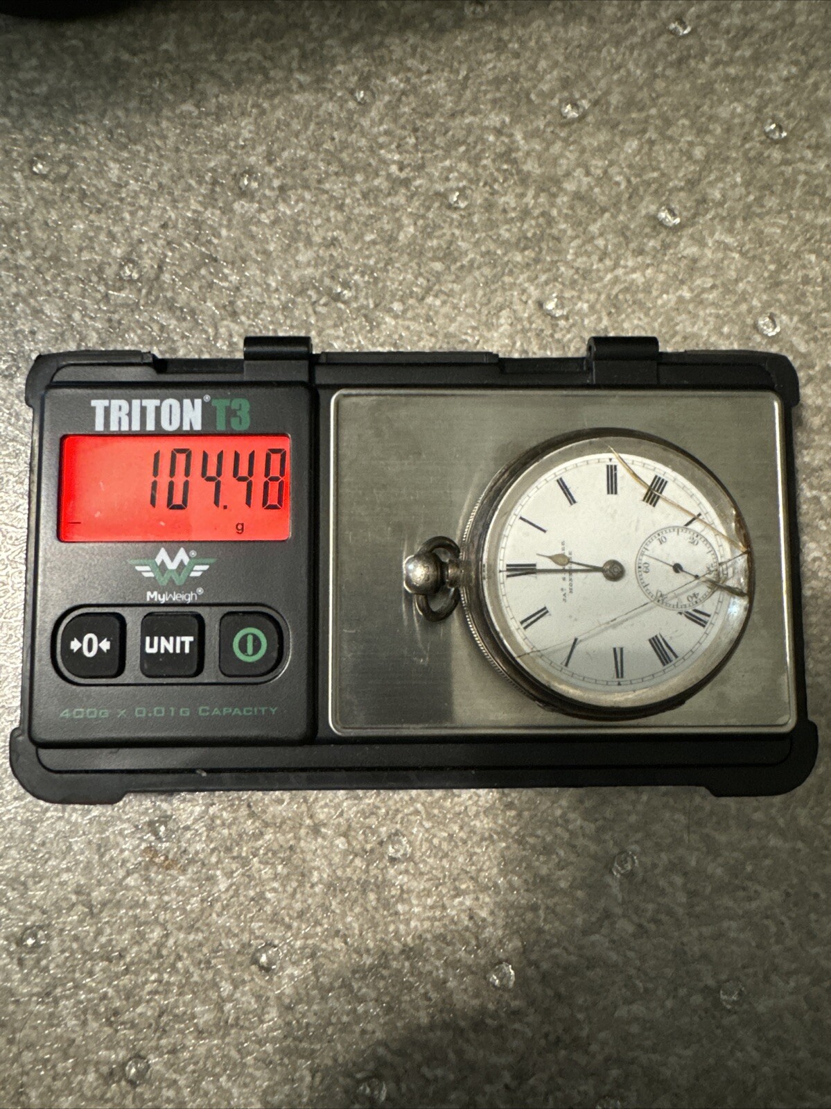 Antique solid silver Gents James Walker London po… - image 12