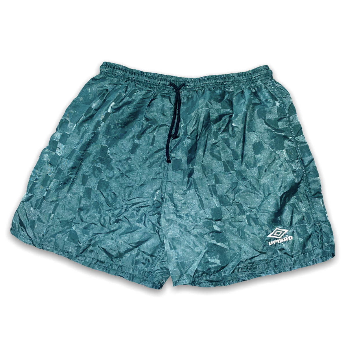 ウェア 90s umbro soccer nylon shorts VTG 90s Umbro Soccer Shorts Color Block Purple Green Medium