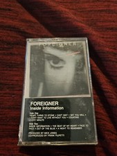 Foreigner Inside Information Cassette Tape 1987