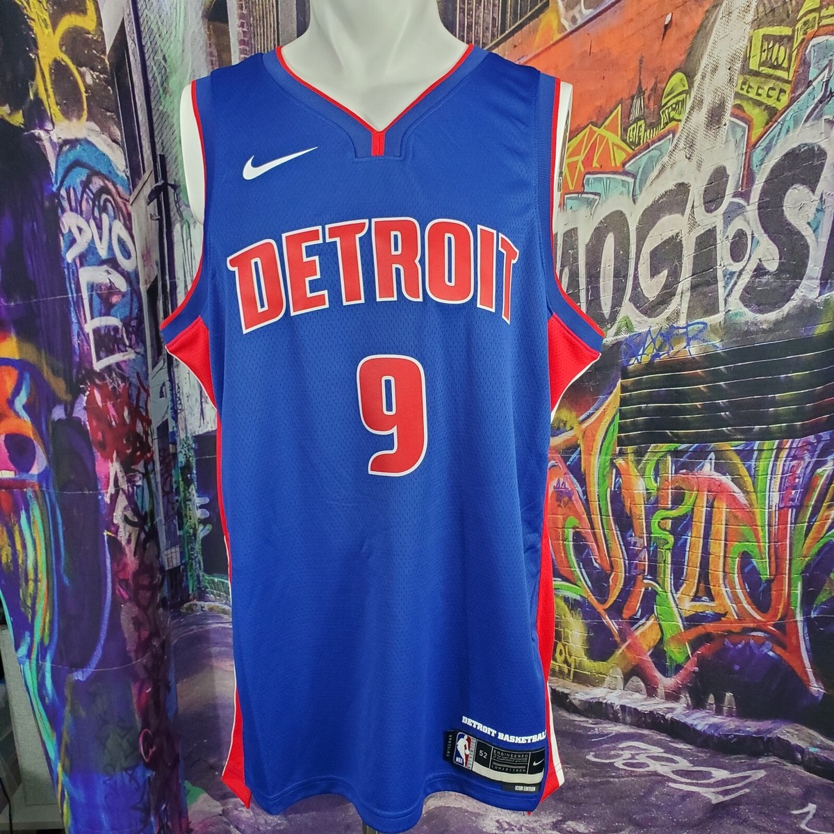 Jerami Grant Detroit Pistons Icon Edition Nike Jordan Jersey Size