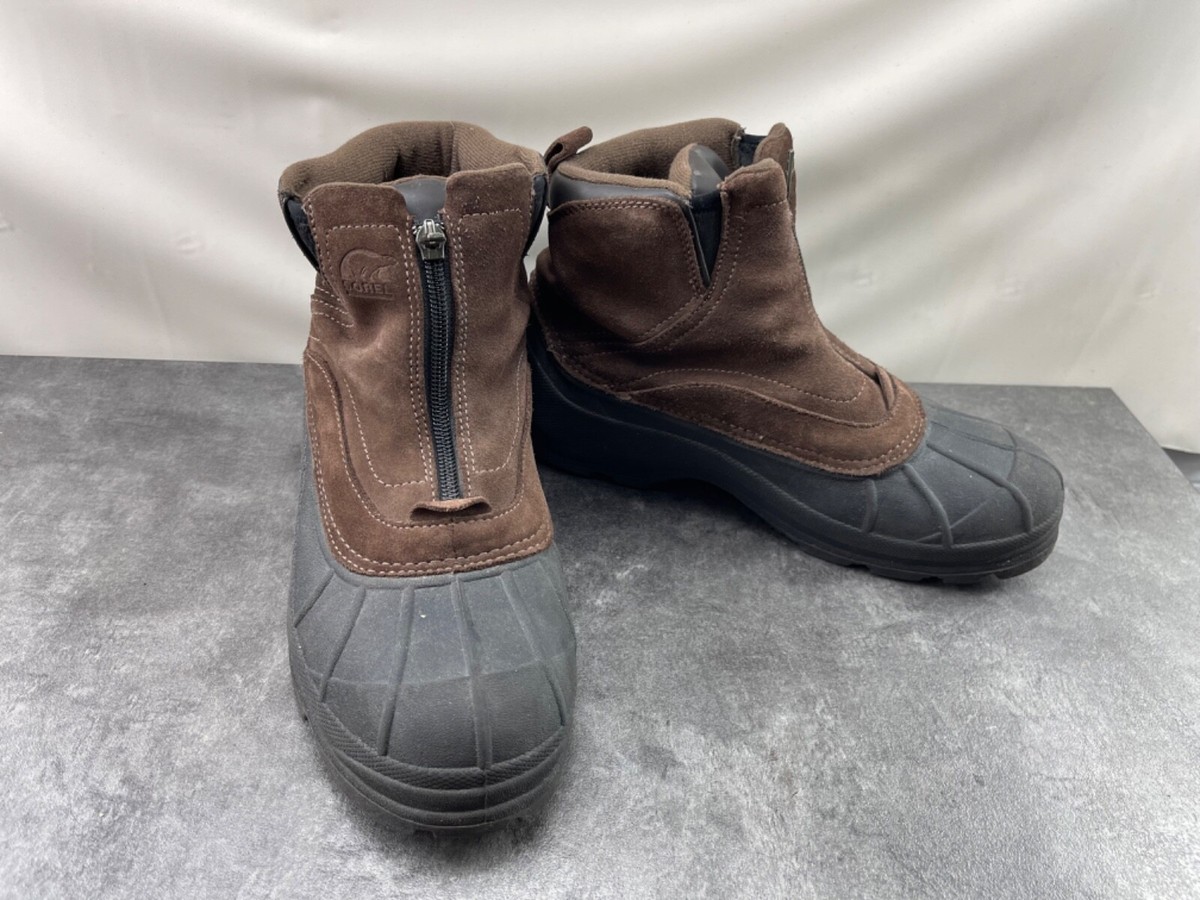 Sorel Coldpac Men Shoes Brown 8M Leather Mid Top Hiking Trail Combat Rain  Boots