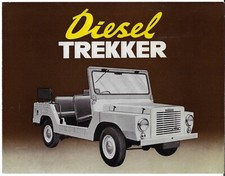 Hindustan Trekker Diesel 1977-1978 Indian Market Foldout Sales Brochure