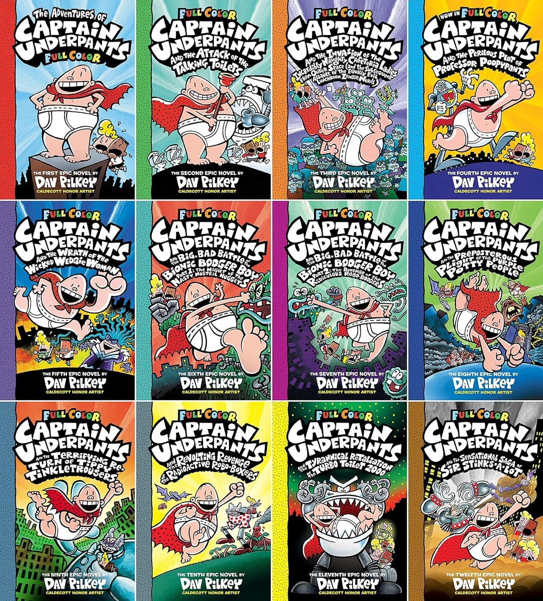新品未使用captain underpants 11冊 x11) Captain Underpants Books-Mixed 5 HB 6 PB #1 #3-#6 #8