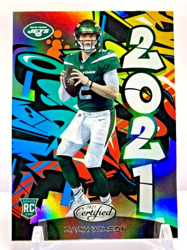2021 Panini Certified Rookie Graffiti Holo Zach Wilson New York Jets No.17