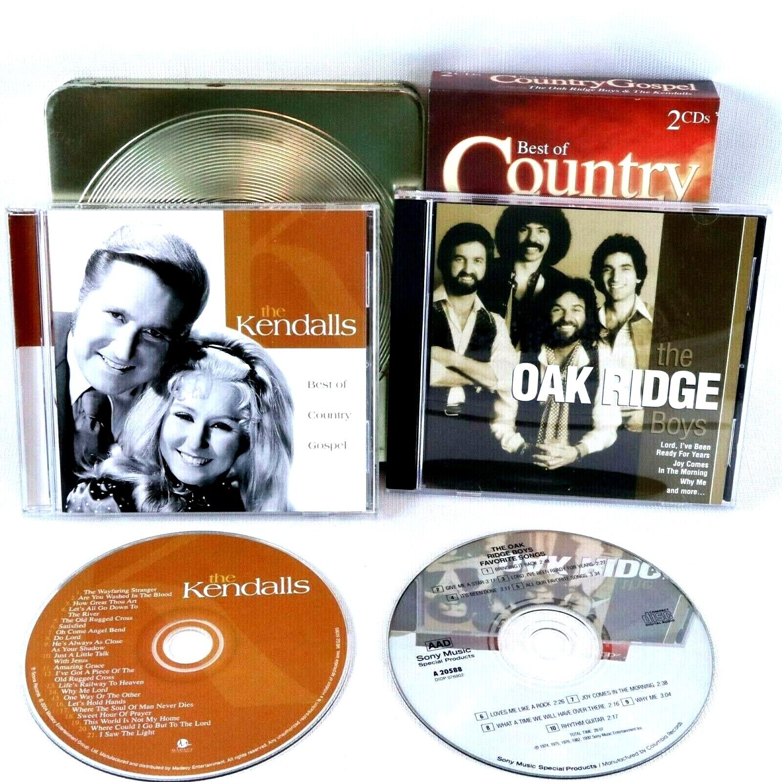 Best of Country GOSPEL 2 CDs The Oak Ridge Boys and The Kendalls Boxed Set Faith