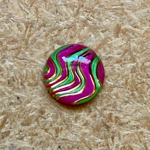 20pcs Round 10mm Wave Gold Resin flatback Scrapbook phone wedding sparkle #2045 - Picture 10 of 12