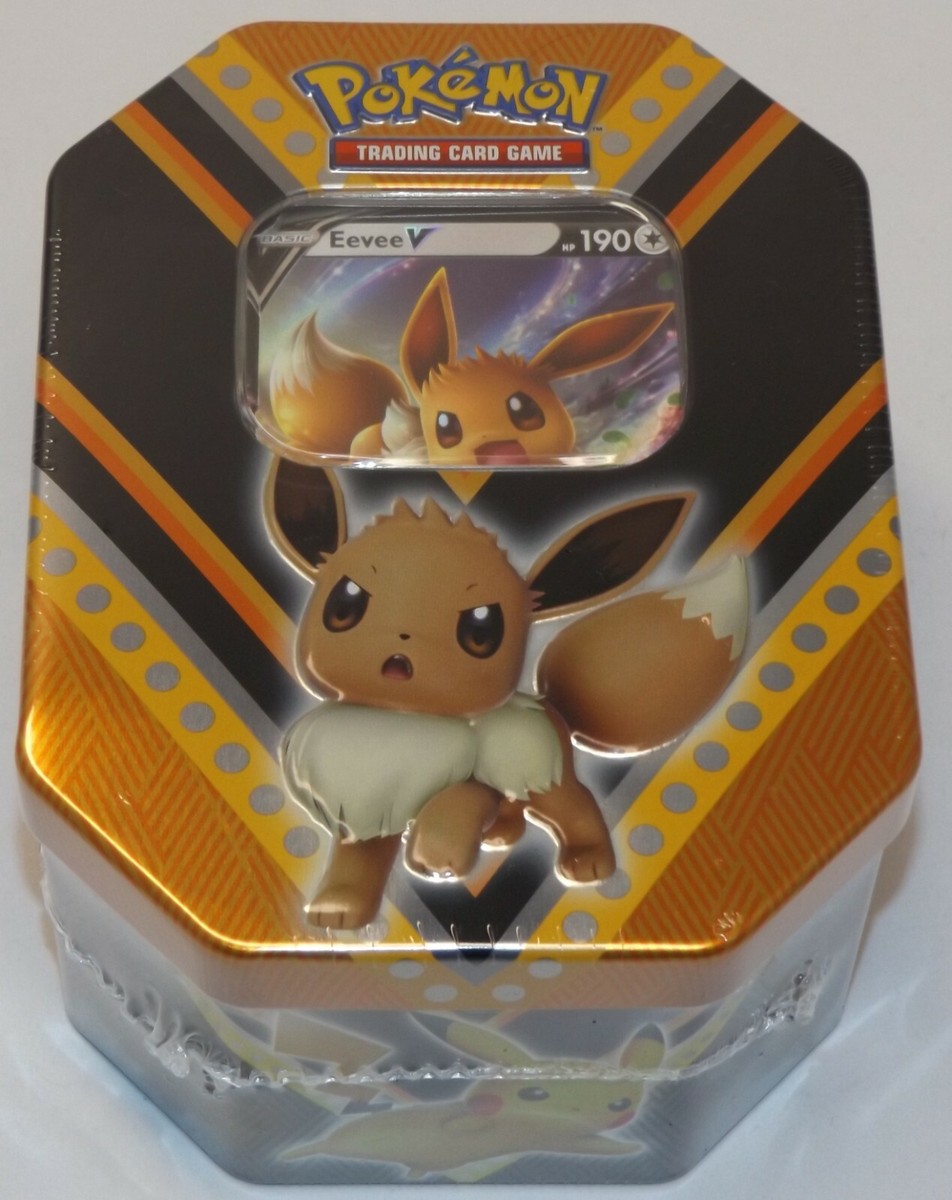 Pokémon TCG: Eevee V Powers sealed tin foil - 4 booster