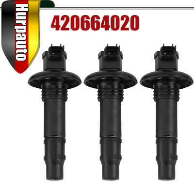 3Stk. Zündspule 420664020 Für Sea-Doo GTX GTI GTS GTR RXP RXT Wake 155 215 4-TEC
