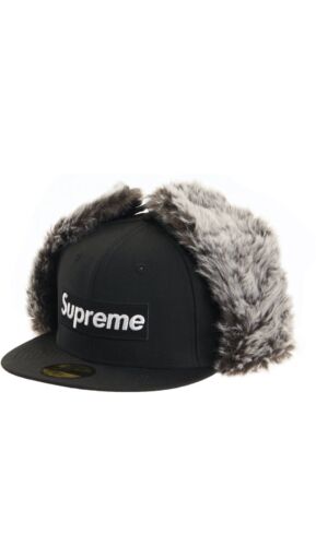 Supreme New Era Fitted Ear Flap Black 7 1/4 Team of the Century. (FW19) |  eBay