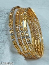 Indian Pakistani Bollywood Gold plated Bangles Bangle Bracelets Bangle Set