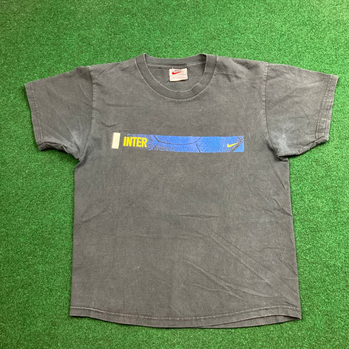 90s ヴィンテージ　 インテル・ミラノ Nike シャツ Vintage Nike Inter Milan Shirt Mens S Black Football Futbol