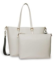 Bugatti Ella Shopper L Shopper Schultertasche Tasche Beige Saffiano Beige Neu