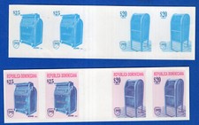 DOMINICAN REPUBLIC, UPAEP 2011, 4 SETS PROOF W/GUTTER, MNH