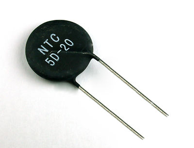 2pcs NTC 5D-20 Circuit Protection Power Thermistor  5 ohm, 7 Amp,  20mm Disk