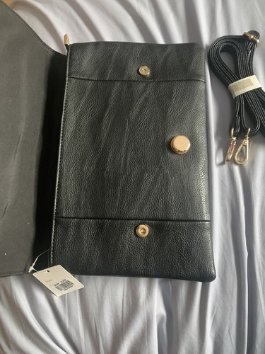 BNWT Faux Black Leather/Hair Koko Bag Handbag/Clutch. Great Bargain! - Picture 7 of 11
