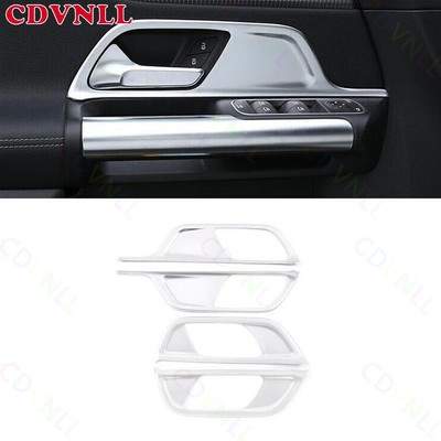 For Mercedes-Benz GLB 2020-2022 Matte Silver Inner Door Handle Decor Frame Cover