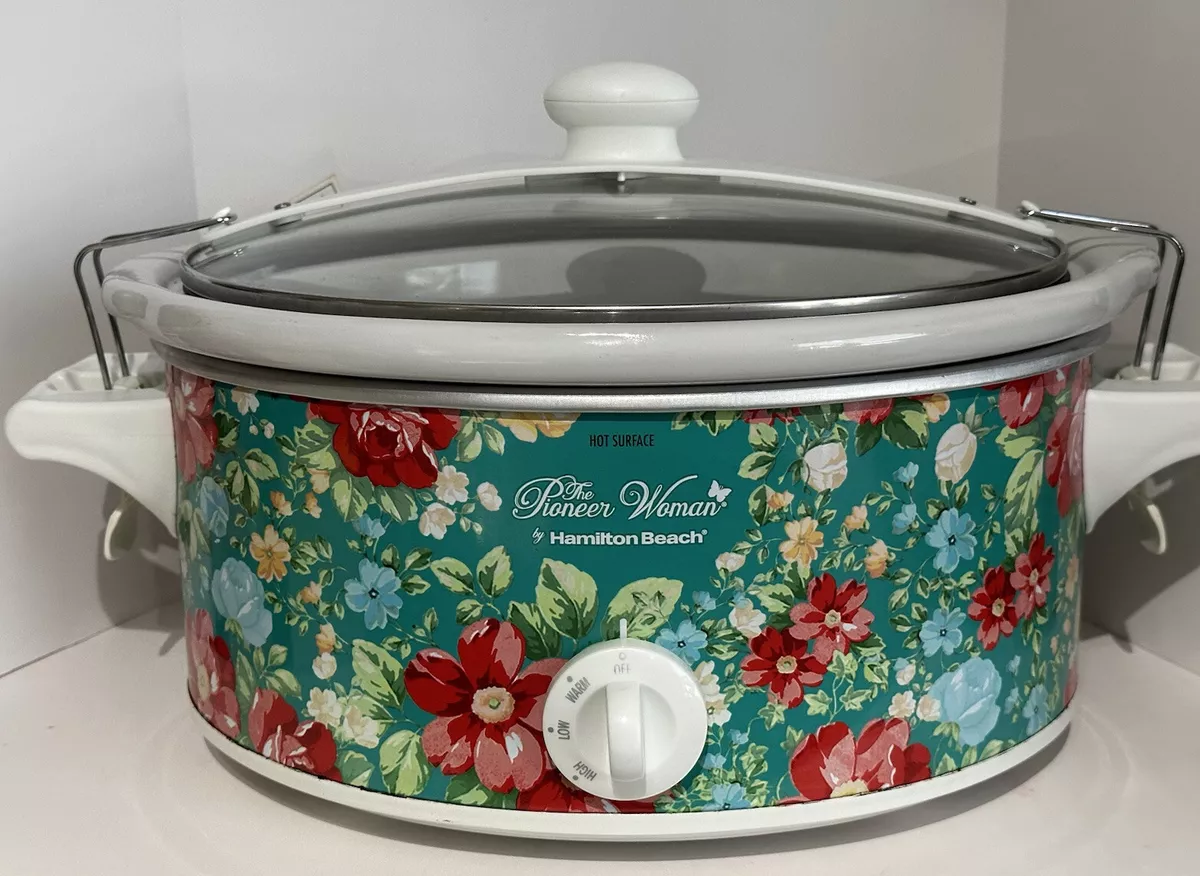 33362N 6 Qt Pioneer Woman Hamilton Beach Slow Cooker