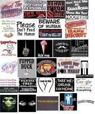 Funny and Rude Humor T Shirts Transfer Print for HEAT PRESS Machine Application