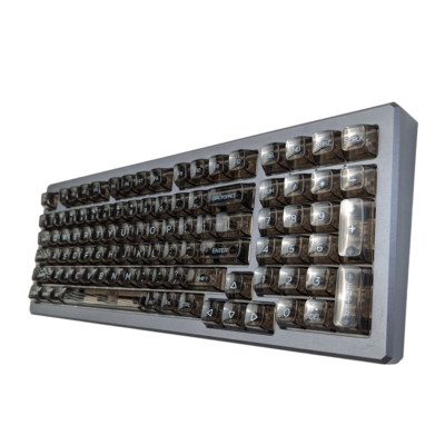 Black Crystal Clear RGB CSA Keycap Set (143 pc) For Mechanical Keyboard