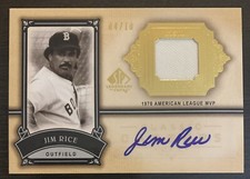 Jim RICE🔥2005 SP Legendary Cuts GOLD Classic Careers Relic AUTO #CC-JR 4/10