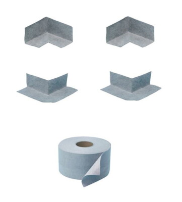 Wedi Inside, Outside Preformed Seamless Corners, and Waterproofing Strip