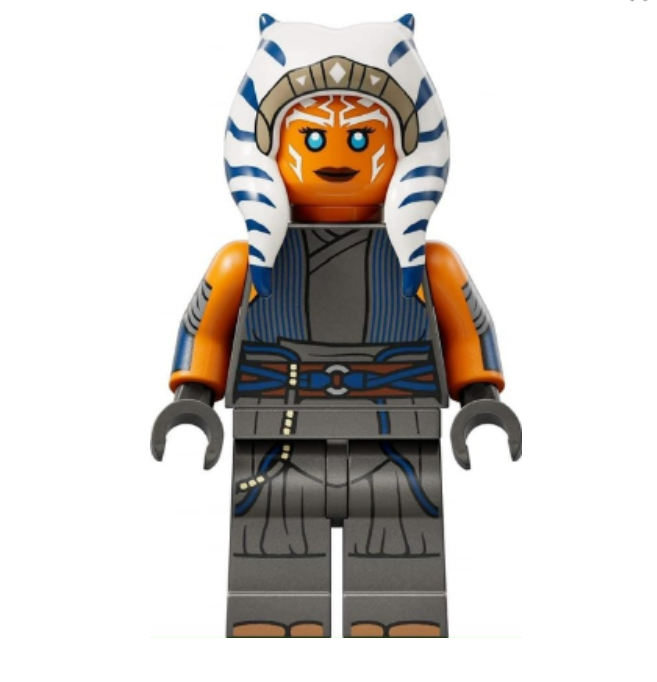 テン　ライトグレーXS Lego Ahsoka Tano (Adult) 75362 Printed Arms Star Wars Minifigure