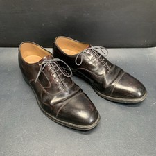 Johnston Murphy Mens 9 E/C Melton Optima Cap Toe Leather Shoes Handcrafted