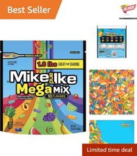 Mega Mix Chewy Candy - 28.8oz Resealable Bag Filled with 10 Fruity Flavors