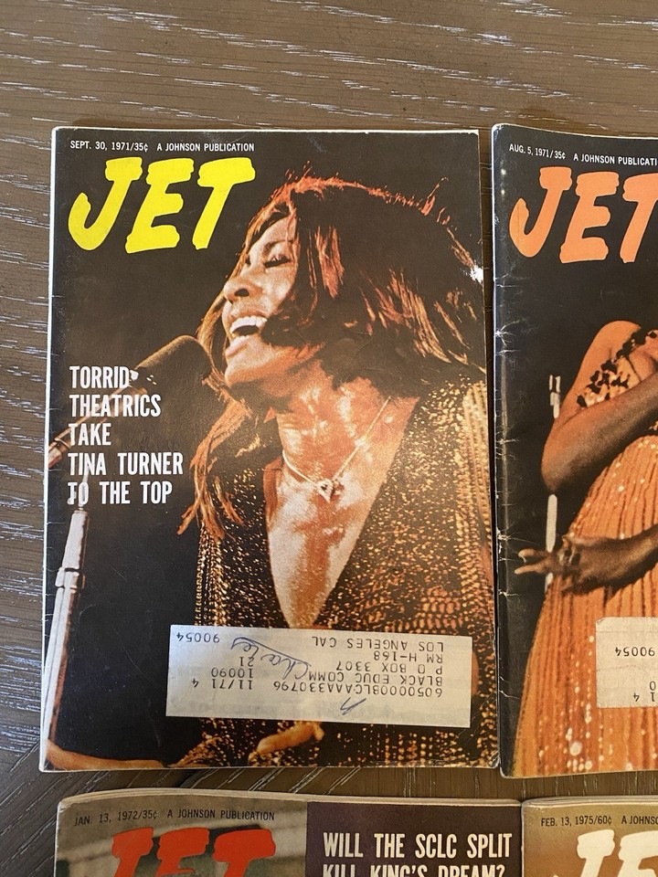 JET MAGAZINE, LOT OF 6 Early 1970’s Magazines- African American icons ...