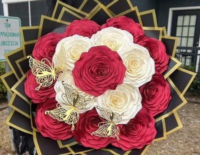 Rosas hechas De Listón Color Azul, Lila, Rosa,blanco,rojo, Amarillo