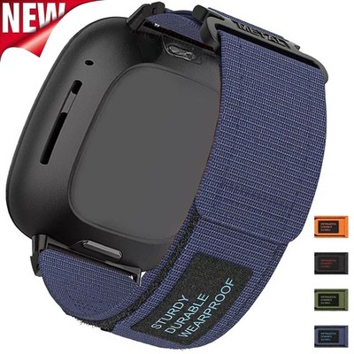 Für Fitbit Versa 4/3/Sense/Sense 2 Sport Nylon Rugged Armband Smartwatch Band DE
