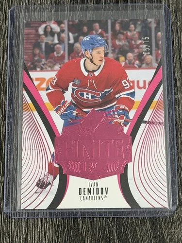2025-26 Upper Deck SPx Ivan Demidov #36 Finite RC Magenta /15 Canadiens RC