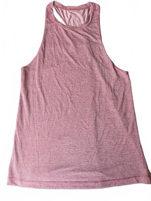 Lululemon sportliches Damen-Tanktop rosa Racerback Größe UK M