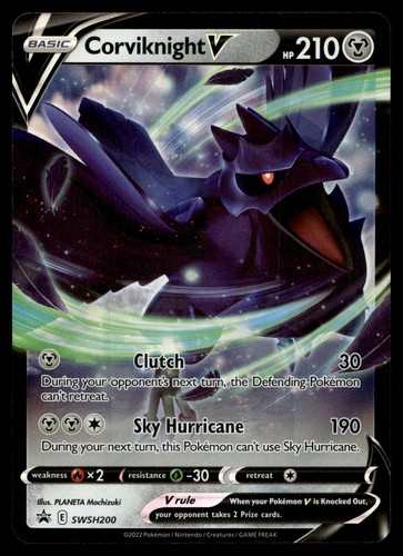 CORVIKNIGHT V SWSH200 Holo LP SWSHSword Shield Promos Pokemon TCG Lightly Played
