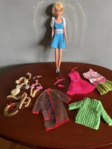 Vintage Hair Happenin’s Barbie Francie Doll, Clothes, Accessories