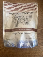 Lot Of 3- Patriot Pantry Maple Grove Oatmeal - 8 Servings Each Packet
