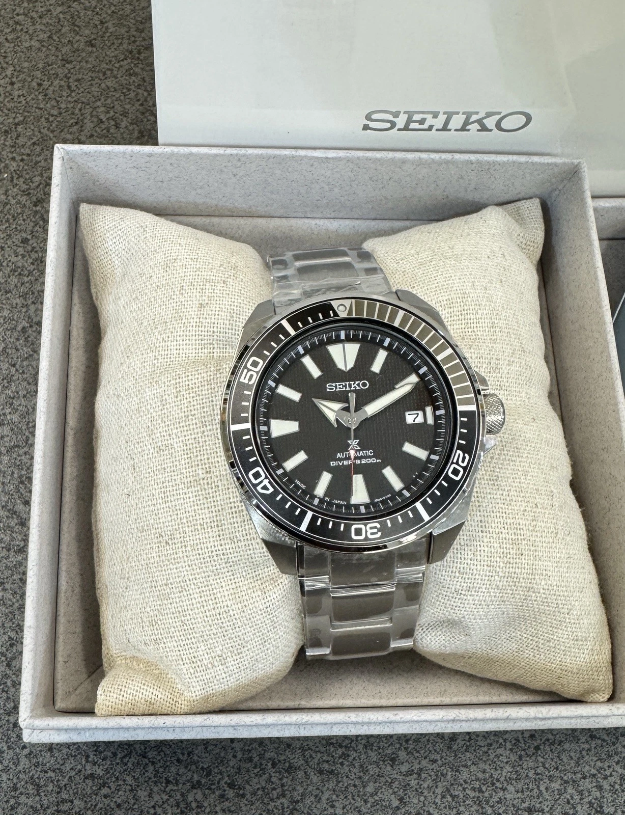 SEIKO Prospex Automatic Watch 200m Black Dial SRPF03 made in japan New With Tag