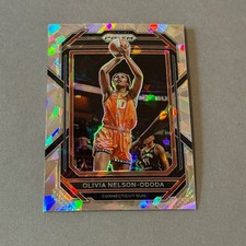 Olivia Nelson Ododa 2023 WNBA Panini Prizm sp Insert Flash Silver Ice Conn Sun