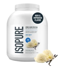 Isopure Zero Carb Protein Powder Creamy Vanilla Flavor - 25g Protein - 3.4 Lbs