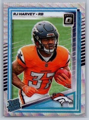 2025 Panini Donruss Optic Premium RJ Harvey Rated Rookie RC Wave #/300