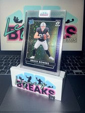 2024 Donruss Optic Brock Bowers Rated Rookie Retro Series Purple Stars /25 (RC)