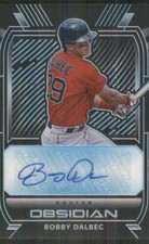 2021 Panini Obsidian Auto Electric Etch Carolina Blue #O-BD Bobby Dalbec TW677