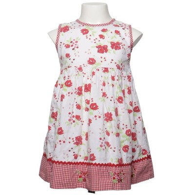 Blueberi Boulevard, Kleid, Größe: 110, Weiß/Rot/Grün, Baumwolle/Polyester #GDA