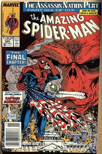 Amazing Spider-Man #325, VF-, Red Skull, Todd McFarlane art, Copper Age, 1989