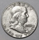 1961-D Franklin Half Dollar - Very Fine - #0918EB