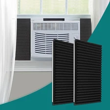 Daisypower Window Air Conditioner Foam Insulating Panels Kits, AC Units Black 